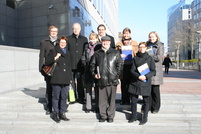 EU-verkosto Euroopan parlamentin edessä